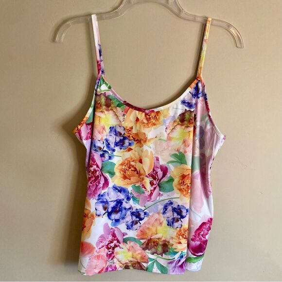 NEW Johnny Was Glinda Silk Peasant Blouse with Camisole Fionna Floral Size L - Picture 12 of 16